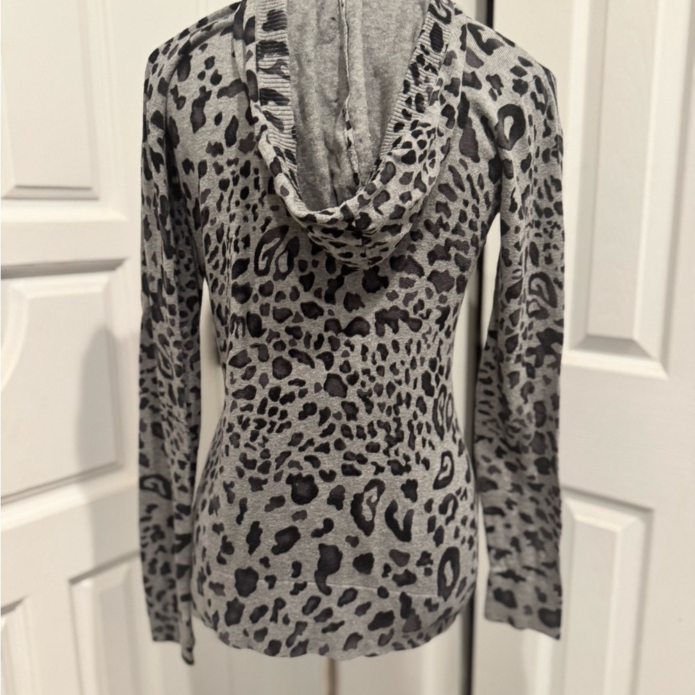 Style & Co. Women's Animal Print Pullover Sweater Hoodie Long Sleeve Small - Picture 4 of 6
